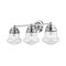 Z-Lite Vaughn 3 Light Vanity, Chrome And Clear Seedy 736-3V-CH - alternate 2